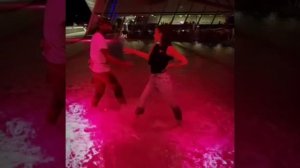 Dancing Kizomba at night lyon Jennifer Barret dancer & naty bertin - elji une belle histoire