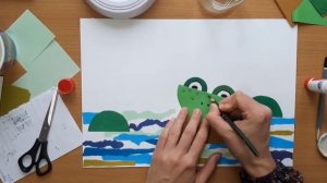 Лягушка / уроки рисования для детей