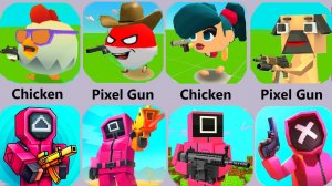 Chicken Gun VS Pixel Gun - кто лучше