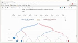 Decision tree visualization in Excel - Trump vs. Hillary - Demo