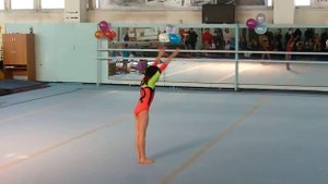 20140208 - Спортивная гимнастика, Койгельдина Арай. Вольные упражнения