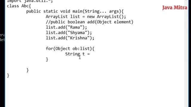 Traverse items from ArrayList | Java Collection #3 @AmitRanjan смотреть онлайн