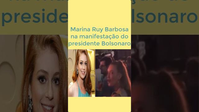 Marina Ruy Barbosa na manifestação do presidente Bolsonaro