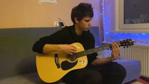 КАВЕР НА ГИТАРЕ! Виктор Цой! Малыш!