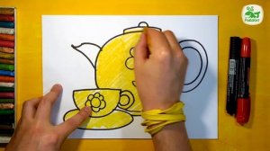 Как нарисовать ЧАЙНИК / How to draw a TEAPOT