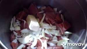 Мясо как тушёнка по простому.