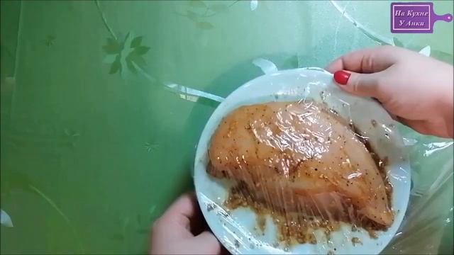 Сочное и ароматное куриное филе для салатов. В духовке