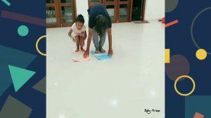 Daddy VS Daughter - Balancing on paper race