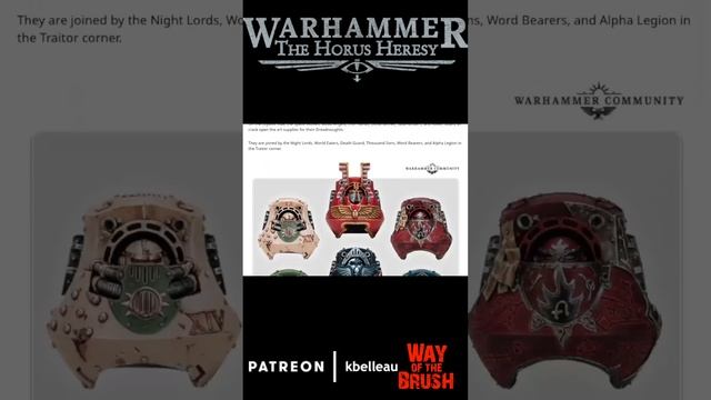 Heresy Thursday – Fly Your Legion Colours With 12 More Contemptor Dreadnought Upgrade Packs #shorts