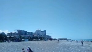 Пляжи БАТУМИ. Сезон в разгаре. Набережная в Батуми. Пляж. Batumi Georgia.