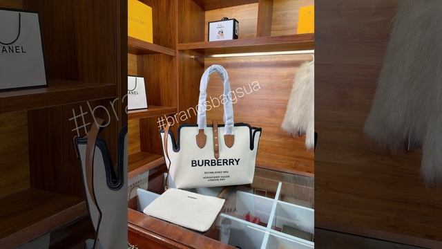 Сумка burberry из канвас с принтом логотипа