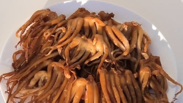 Щупальца кальмара МИНИ копчено-вяленые