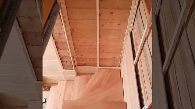 лестница из бука #лестницанавторойэтаж #москва