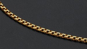 Цепь шпринг с позолотой