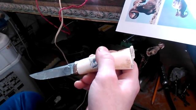 Как собираю нож с фикс. клинком "Архар"( Подставка и пирография ).Часть №2 смотреть онлайн