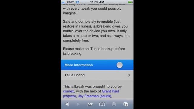 NEW Jailbreak 4.3.3 Untethered iPad 2, iPhone 4, 3GS, iPod Touch iPod Touch 4, 3 - JailbreakMe 3.0 смотреть онлайн