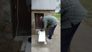 Фрагмент утепления фронтона