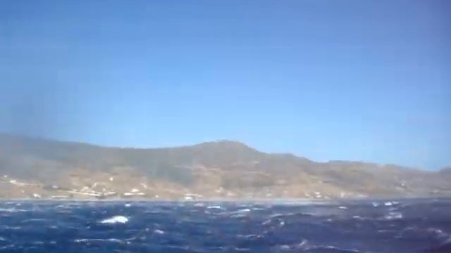Штормуем на якоре Користос Греция