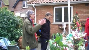 Christmas plant stall and Ron Green.MTS