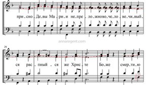 Единородный Сыне Старорусский - Альтовая партия