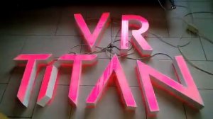 Объёмные световые буквы с RGB подсветкой