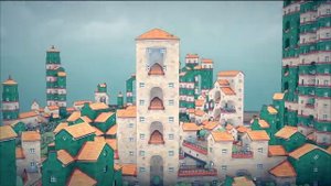 Townscaper: Creating Small Towns (Timelaspe) Session 64