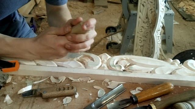 Резная рамка Резьба по дереву Wooden carving смотреть онлайн