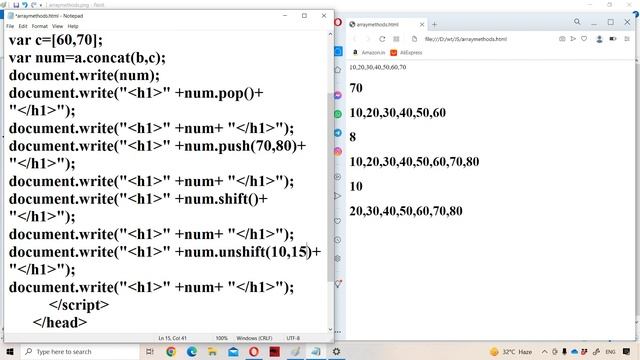 Array Methods in JavaScript || Object based Array functions || JavaScript Tutorial for Beginners