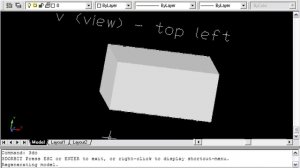 AutoCAD, Работа в 3D режиме. Создание 3D объектов, просмотр 3DORBIT