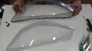 Mercedes-Benz W221  замена стёкол + детейлинг фар