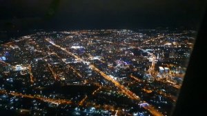 Ночной Новосибирск , вид с Самолета