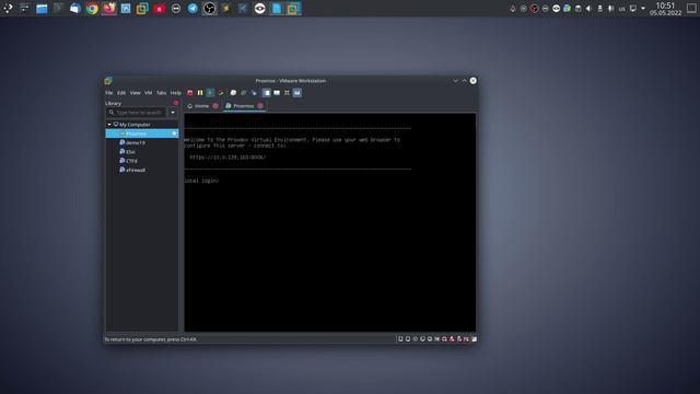 Установка Proxmox VE на VMware Workstation.