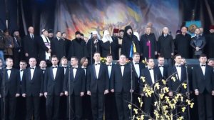 Ukrainian Religious leaders on Maidan about Russian aggression