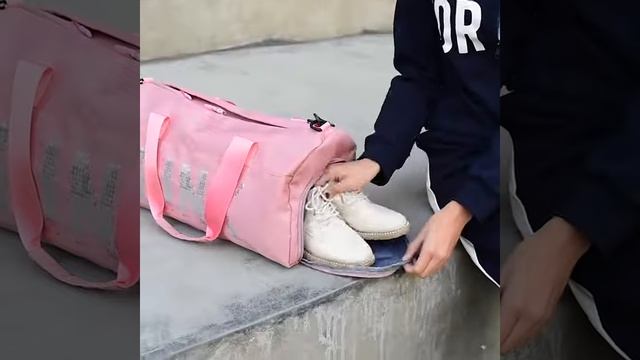 Сумка женская PINK в стиле Victoria's Secret дорожная спортивная для фитнеса с отделением для обуви смотреть онлайн