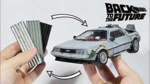 Превращение пластилина в машину DeLorean DMC-12, 72 часа работы за 5 минут