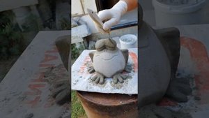 Лягушка из цемента. Садовая фигура своими руками #артбетон #мастеркласс #своимируками