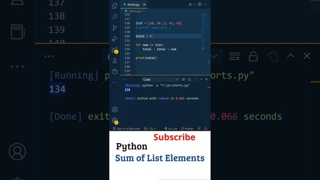 Python Interview Telugu: Python Lists(Items Sum), Python For Beginners In Telugu, Python In Telugu