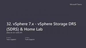 32. Demystifying vSphere Storage DRS (SDRS): Architecture, Load Balancing Techniques, Config. Limits