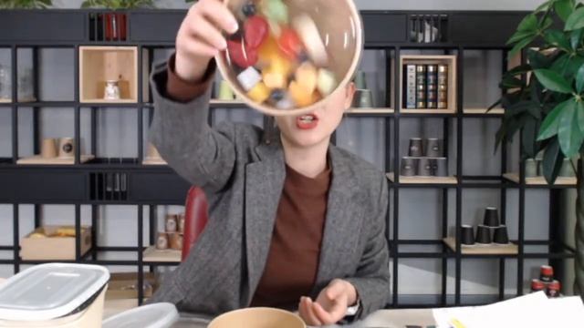 Eco-friendly food packaging products display live show