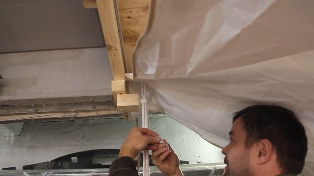 Натяжные потолки своими руками Натяжка потолка