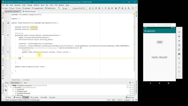 How to access the battery level and ring an alarm automatically in your Android App? - complete cod смотреть онлайн
