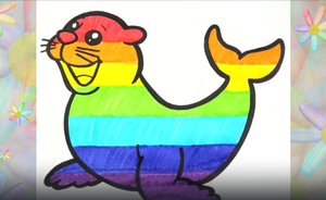 Милый Тюлень. Рисуем с детьми