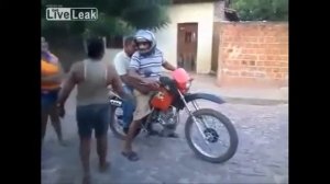 Пьяные на мотоцикле
