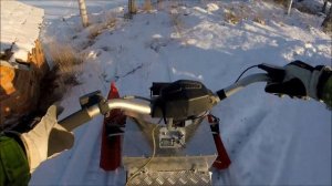 Electric Snowmobile Range test