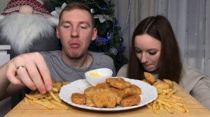 МУКБАНГ НАГГЕТСЫ ЧЕЛЛЕНДЖ КАРТОШКА ФРИ мини чебуреки ответы на вопросы MUKBANG NUGGETS CHALLENGE