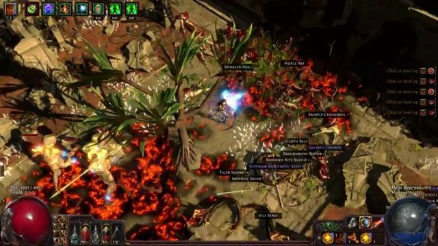 Path Of Exile lvl 90 Fire trap build on pretty hard 75 bazaar MAP 75 magnus смотреть онлайн