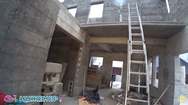 Достроили коробку монолитного бетонного частного дома. Своими руками. Обзор