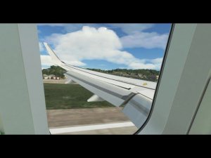 Microsoft Flight Simulator 2020 Посадка в Сочи. Вид с левого крыла