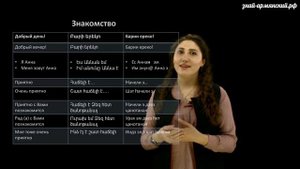 Армянский язык.  Урок 1.1.  Часть 2.
