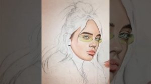 #billieeilish #billieeilishart  Billie Eillish Билли Айлиш портрет